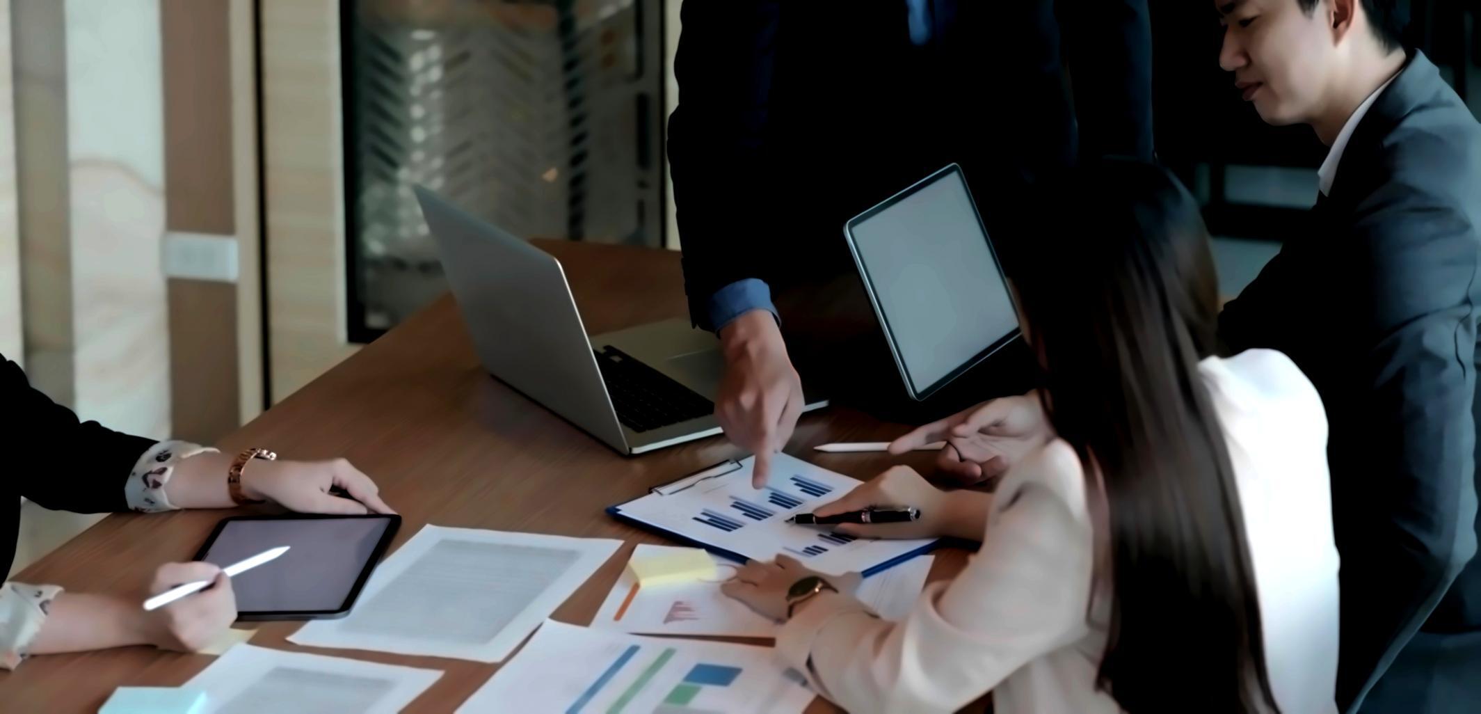 Students engaged in interactive online learning